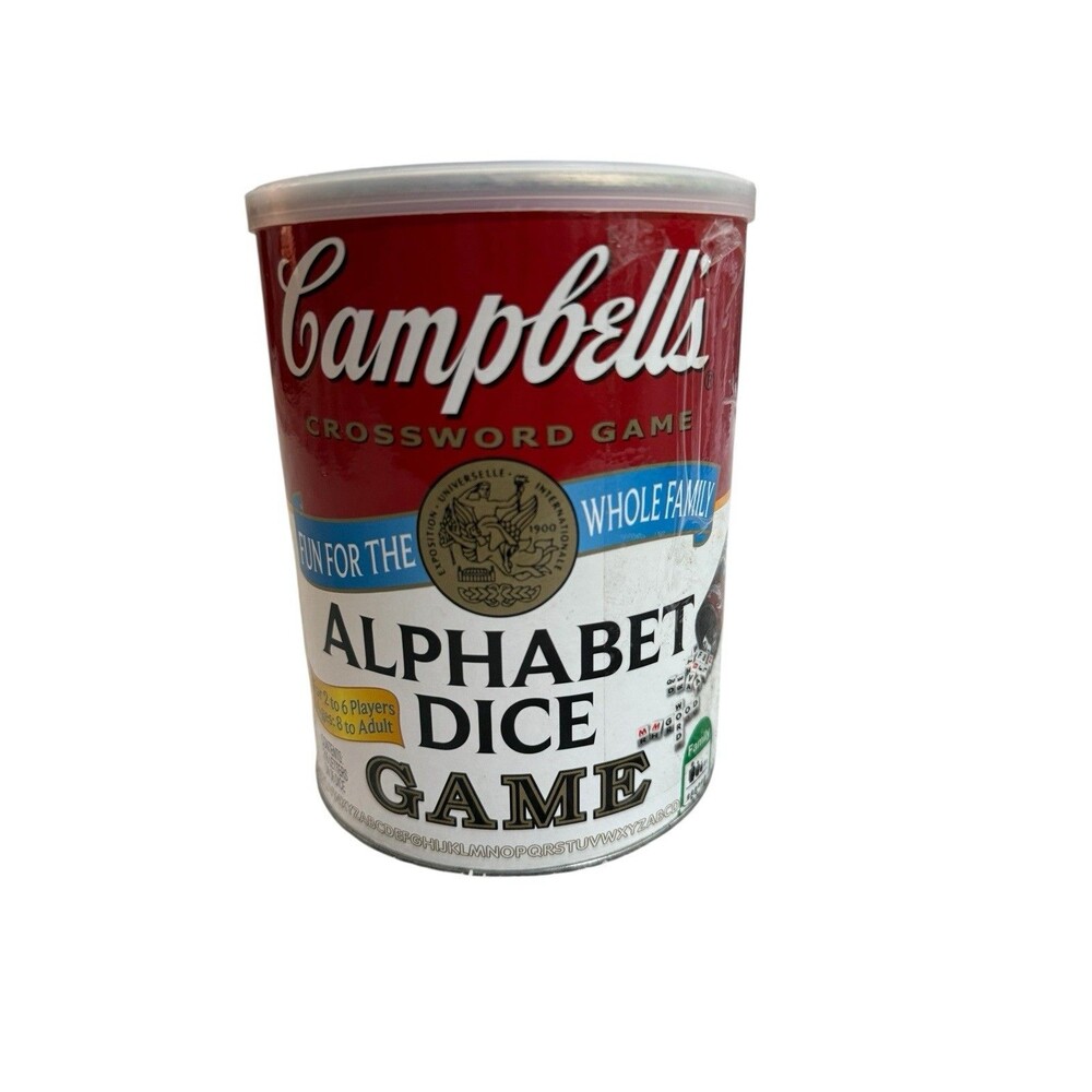 Campbells Crossword Game Alphabet Dice Game Family